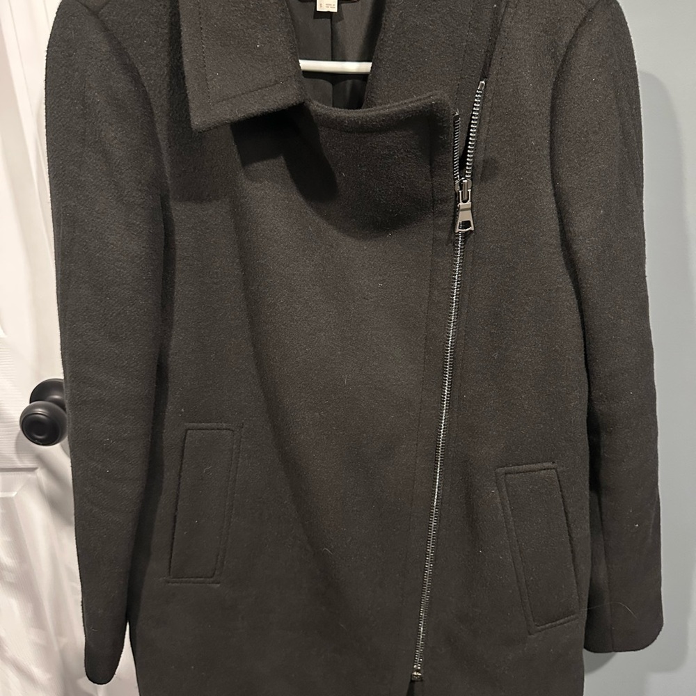 Women's Black Wool Coat